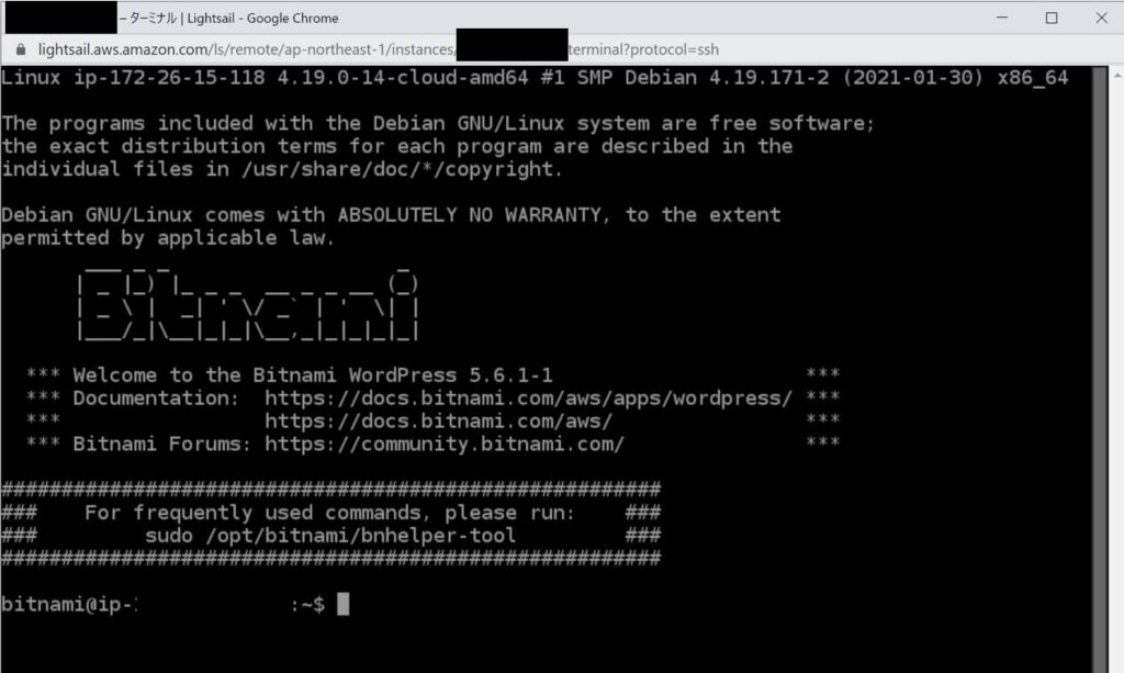 Lightsail WordPress wp-config編集